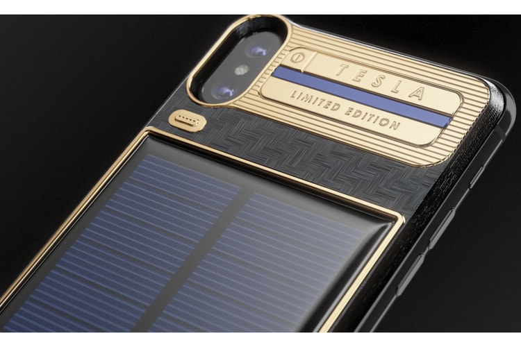 Caviar’s $4,000 USD Solar-Powered "iPhone X Tesla" Is Covered in Carbon & Gold