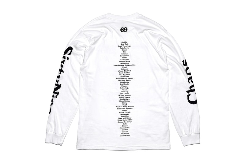 CHAOS SixtyNine 69 Skater T-Shirt Collection Gurls Talk Forum Graphic Printed Tees Black White Colorway
