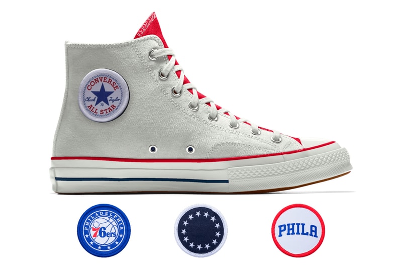 Converse Custom Chuck 70 NBA High Philadelphia 76ers boston celtics chicago bulls cleveland cavaliers golden state warriors oklahoma city thunder houston rockets new york knicks san antonio spurs