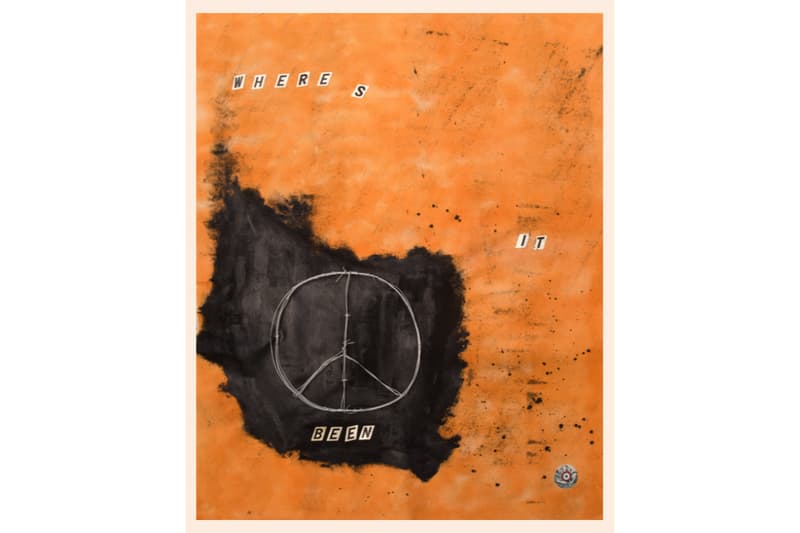 corey damon black no taste miami exhibition art artwork painting travis scott album cover