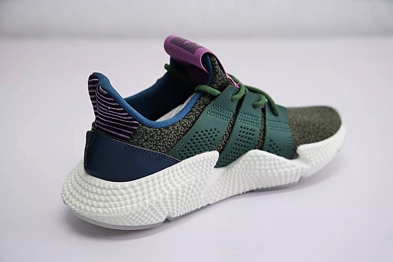 Dragon Ball Z Cell adidas Originals Prophere Green Blue Purple Pink Colorway Chunky Sneaker Closer Better Clearer Look Release Details