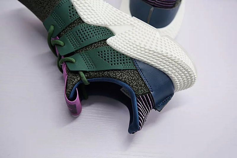 Dragon Ball Z Cell adidas Originals Prophere Green Blue Purple Pink Colorway Chunky Sneaker Closer Better Clearer Look Release Details