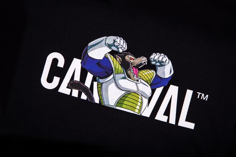 Dragon Ball Z CARNIVAL Collectors Capsule Collection Hoodie T-shirt Cap Hat Cushion Wrist Band Sticker Pack