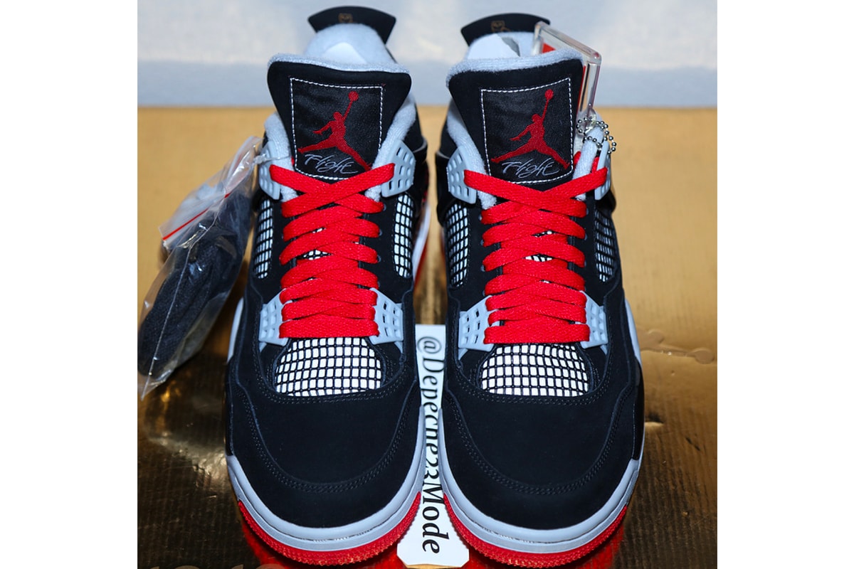 Drake Unreleased Air Jordan 4 Splatter Look Red Black Bred Brand OVO PE Sample