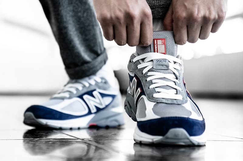 DTLR Villa Exclusive New Balance 990 memorial day release info sneakers footwear grey blue