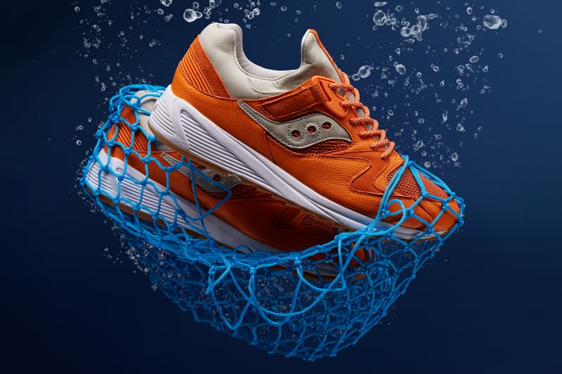 END Clothing Saucony Grid 8500 Lobster Release Info Details Jaffa Orange Peel Orange Blue Closer Look how to buy cop purchase drop may 11 2018