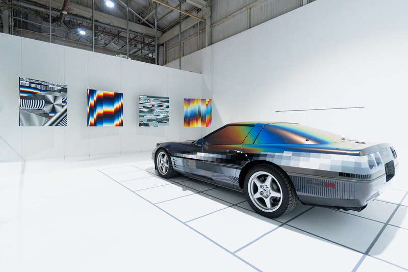 felipe pantone ultradynamic chevrolet corvette artworks beyond the streets los angeles california paintings installations