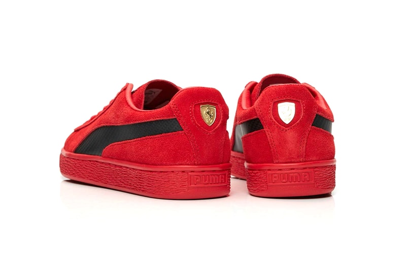 Ferrari Puma SF Suede 50 Rosso Corsa Release date 7 june drop date Italian luxury automobile sneaker footwear