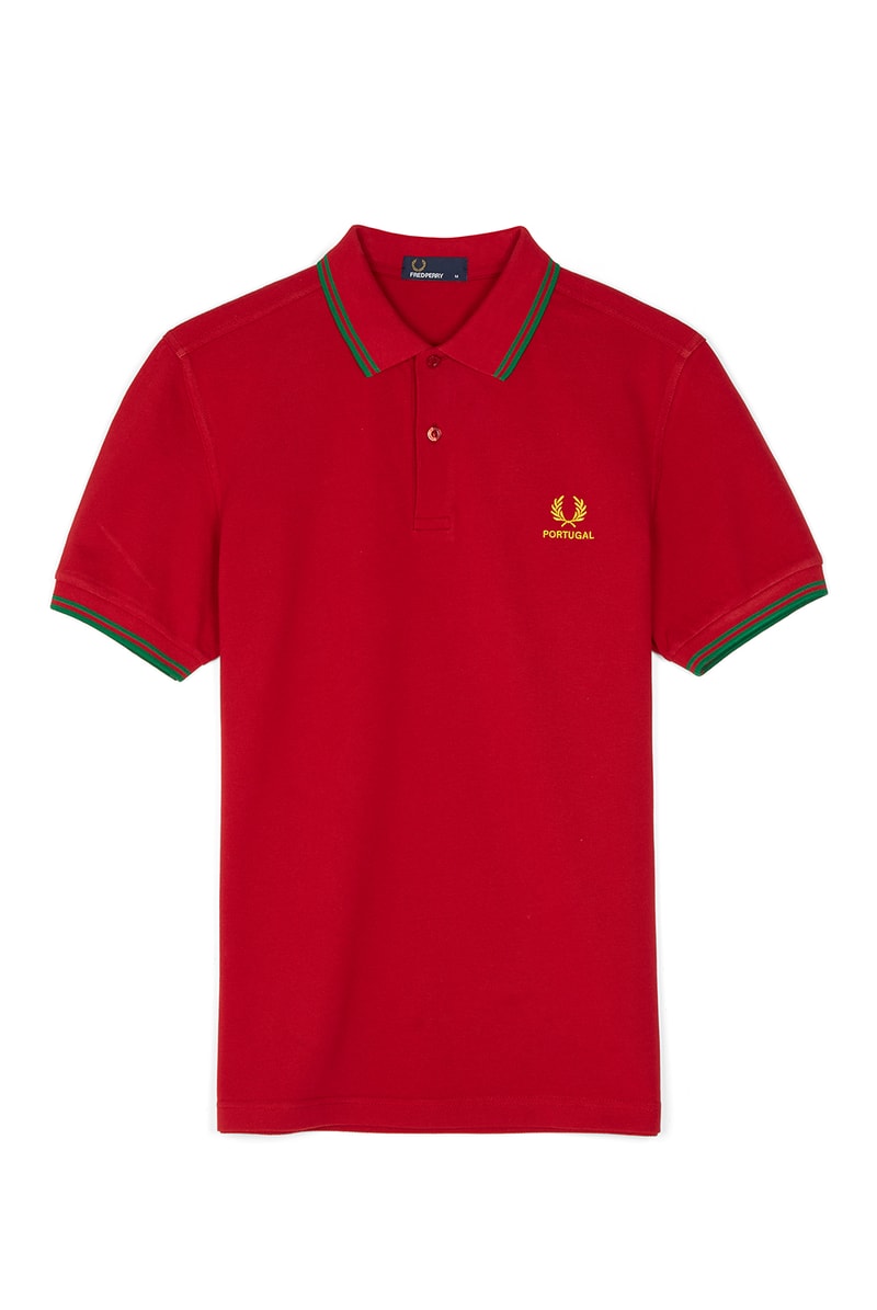Fred Perry FIFA World Cup Country Shirts collection polo soccer Russia England Brazil Belgium France Germany Spain Portugal Sweden Japan South Korea