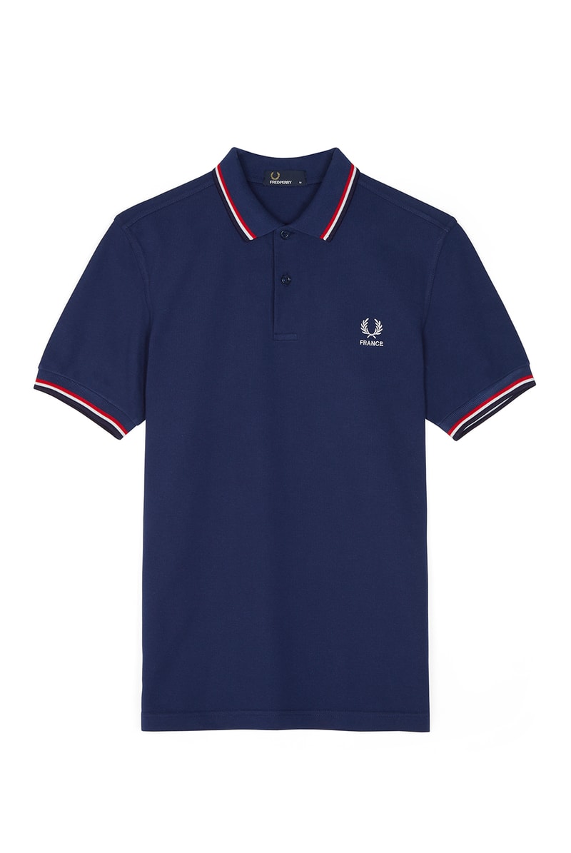 Fred Perry FIFA World Cup Country Shirts collection polo soccer Russia England Brazil Belgium France Germany Spain Portugal Sweden Japan South Korea