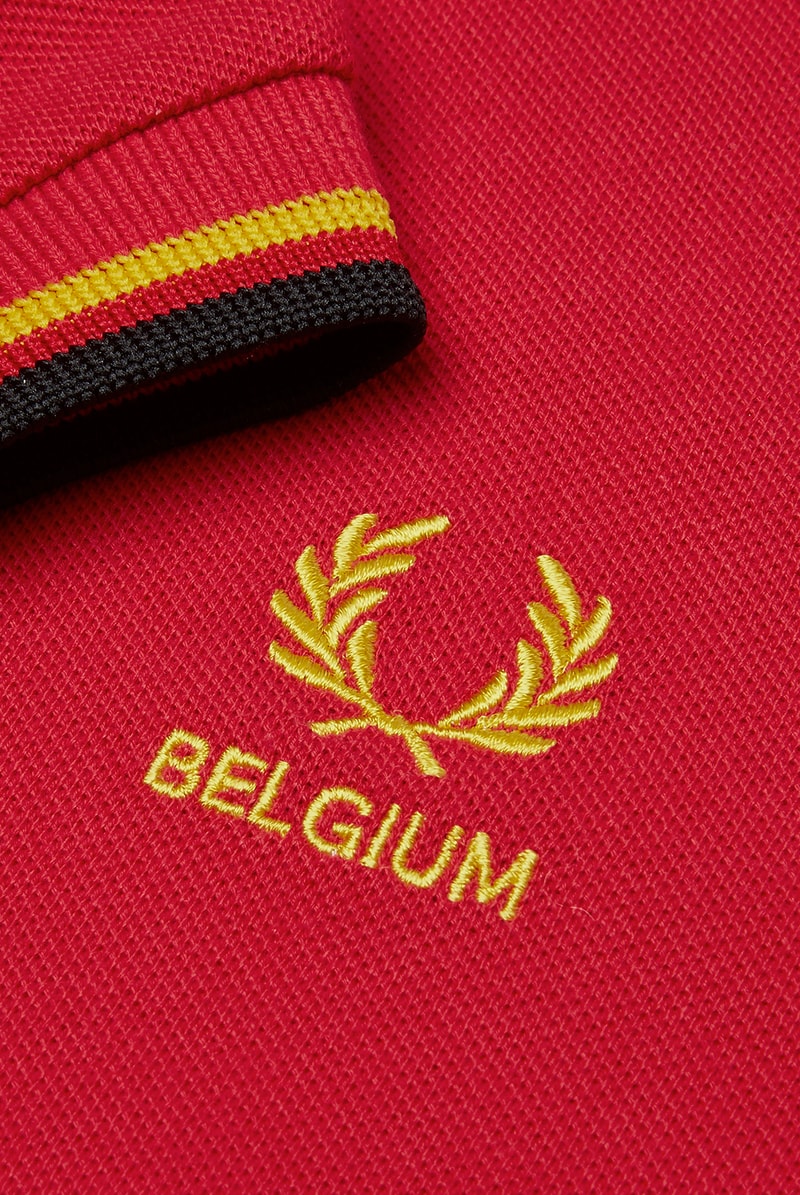Fred Perry FIFA World Cup Country Shirts collection polo soccer Russia England Brazil Belgium France Germany Spain Portugal Sweden Japan South Korea