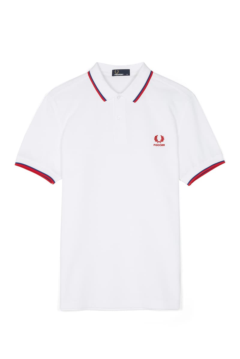Fred Perry FIFA World Cup Country Shirts collection polo soccer Russia England Brazil Belgium France Germany Spain Portugal Sweden Japan South Korea