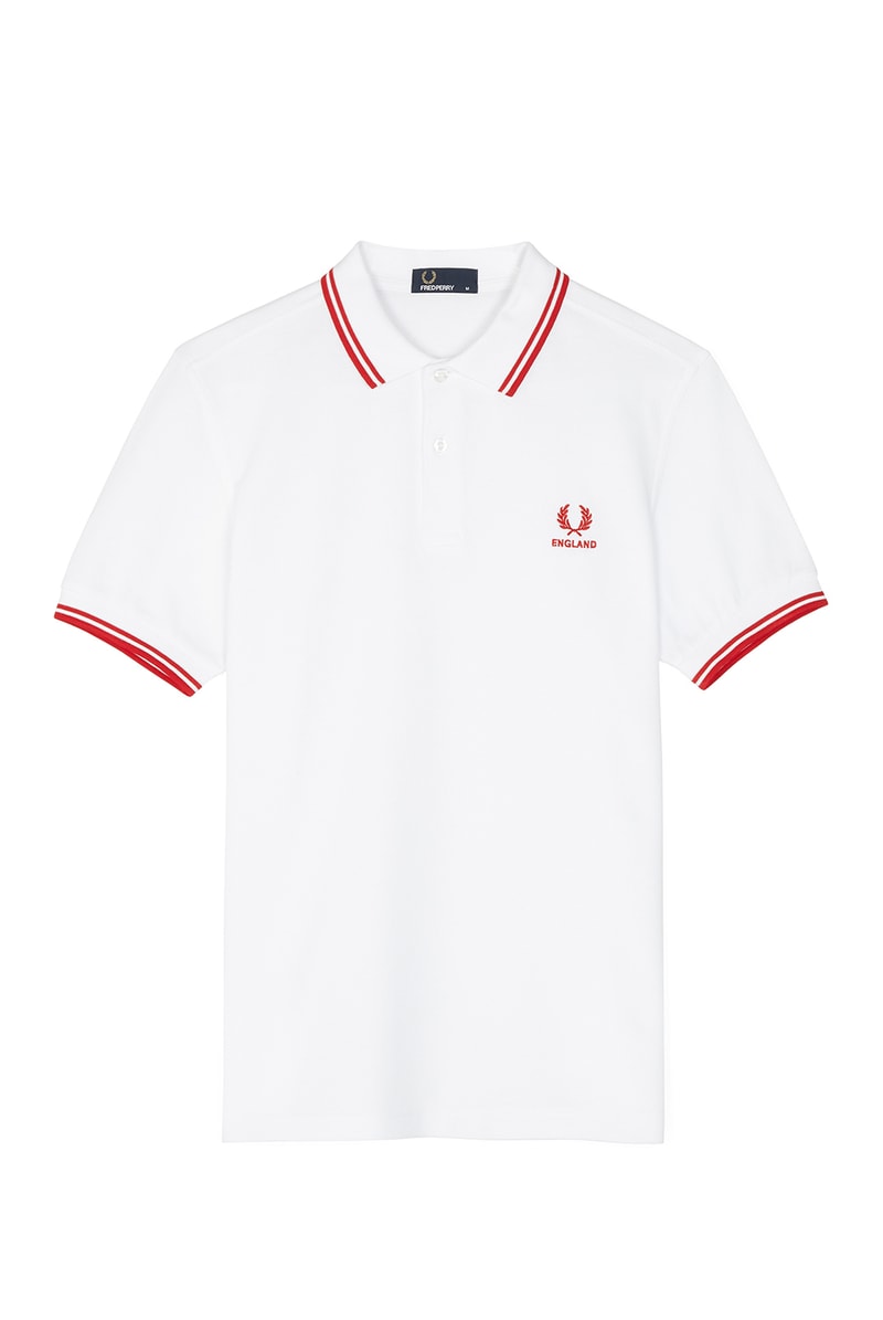 Fred Perry FIFA World Cup Country Shirts collection polo soccer Russia England Brazil Belgium France Germany Spain Portugal Sweden Japan South Korea