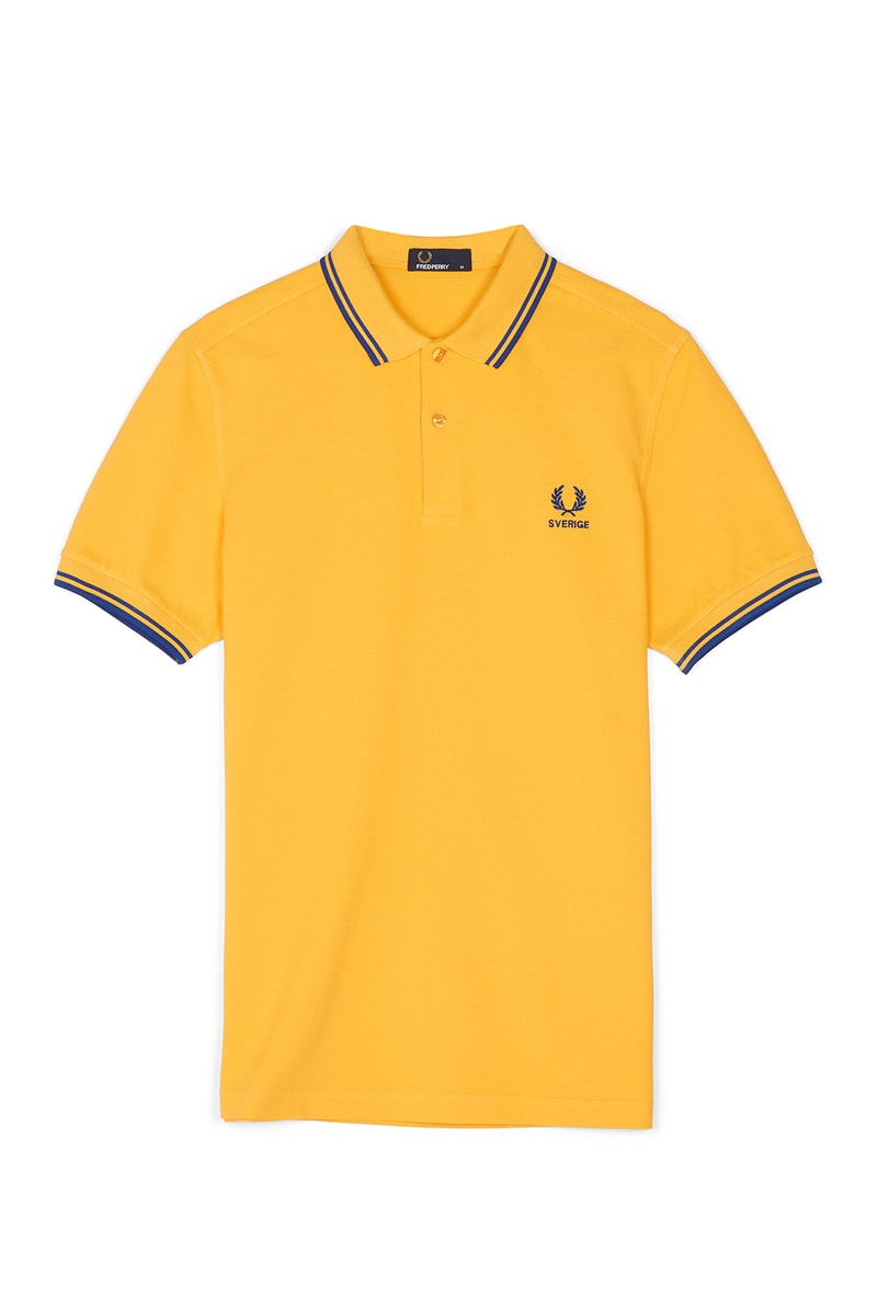 Fred Perry FIFA World Cup Country Shirts collection polo soccer Russia England Brazil Belgium France Germany Spain Portugal Sweden Japan South Korea
