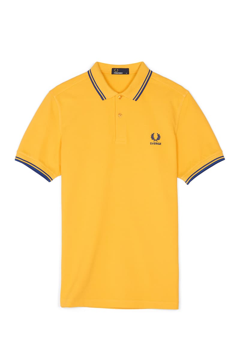 Fred Perry FIFA World Cup Country Shirts collection polo soccer Russia England Brazil Belgium France Germany Spain Portugal Sweden Japan South Korea