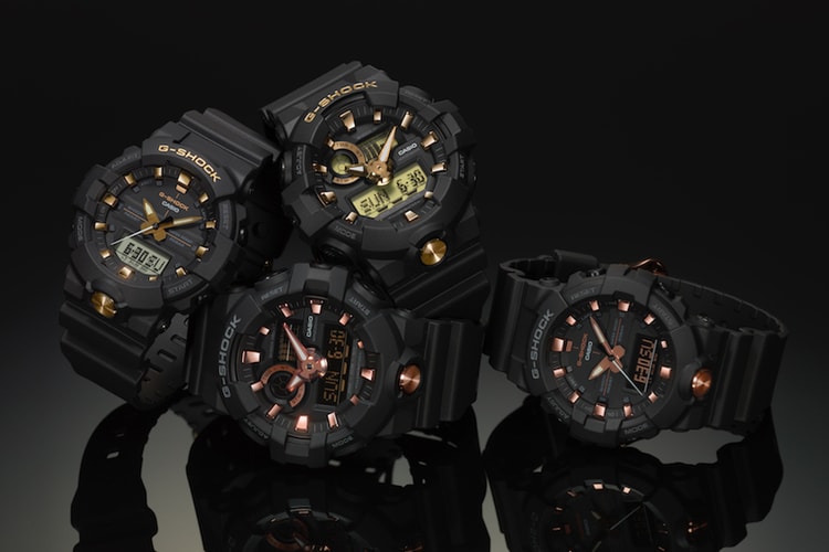 G-SHOCK Adds Luxe Gold Trim Onto Its GA700 & GA800 Models