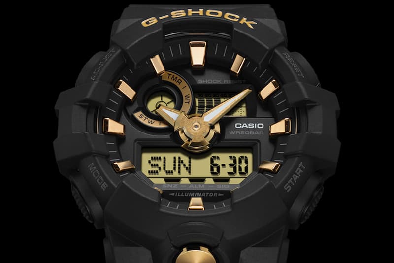 G-SHOCK Gold Accent Collection GA700 GA800 watches accessories