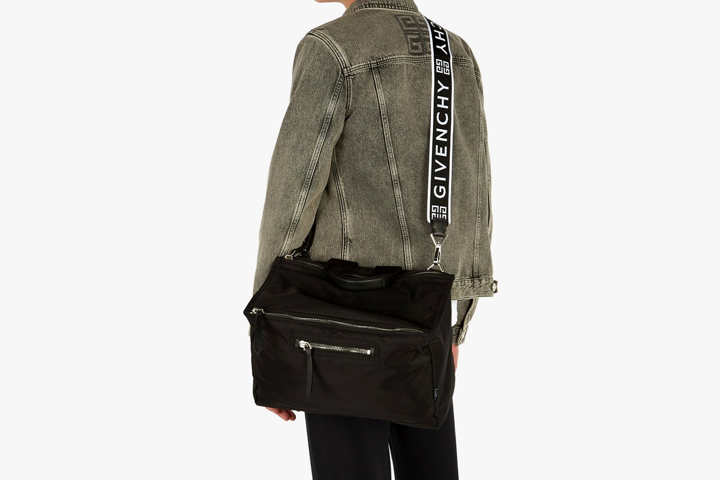 Givenchy Logo Print Messenger Bag Black available now purchase price