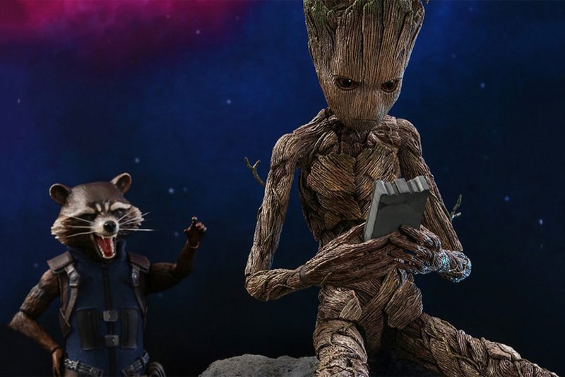 Guardians of the Galaxy Groot Avengers Infinity War Rocket Raccoon Marvel dad final line
