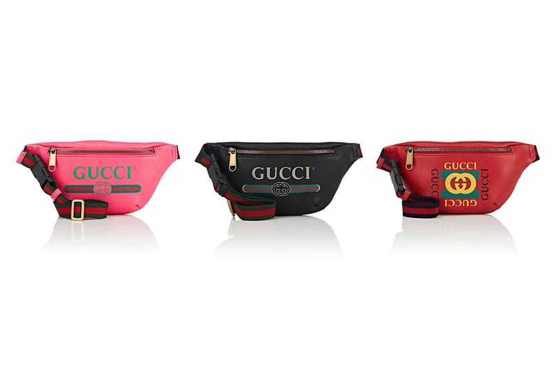 gucci leather waist bag