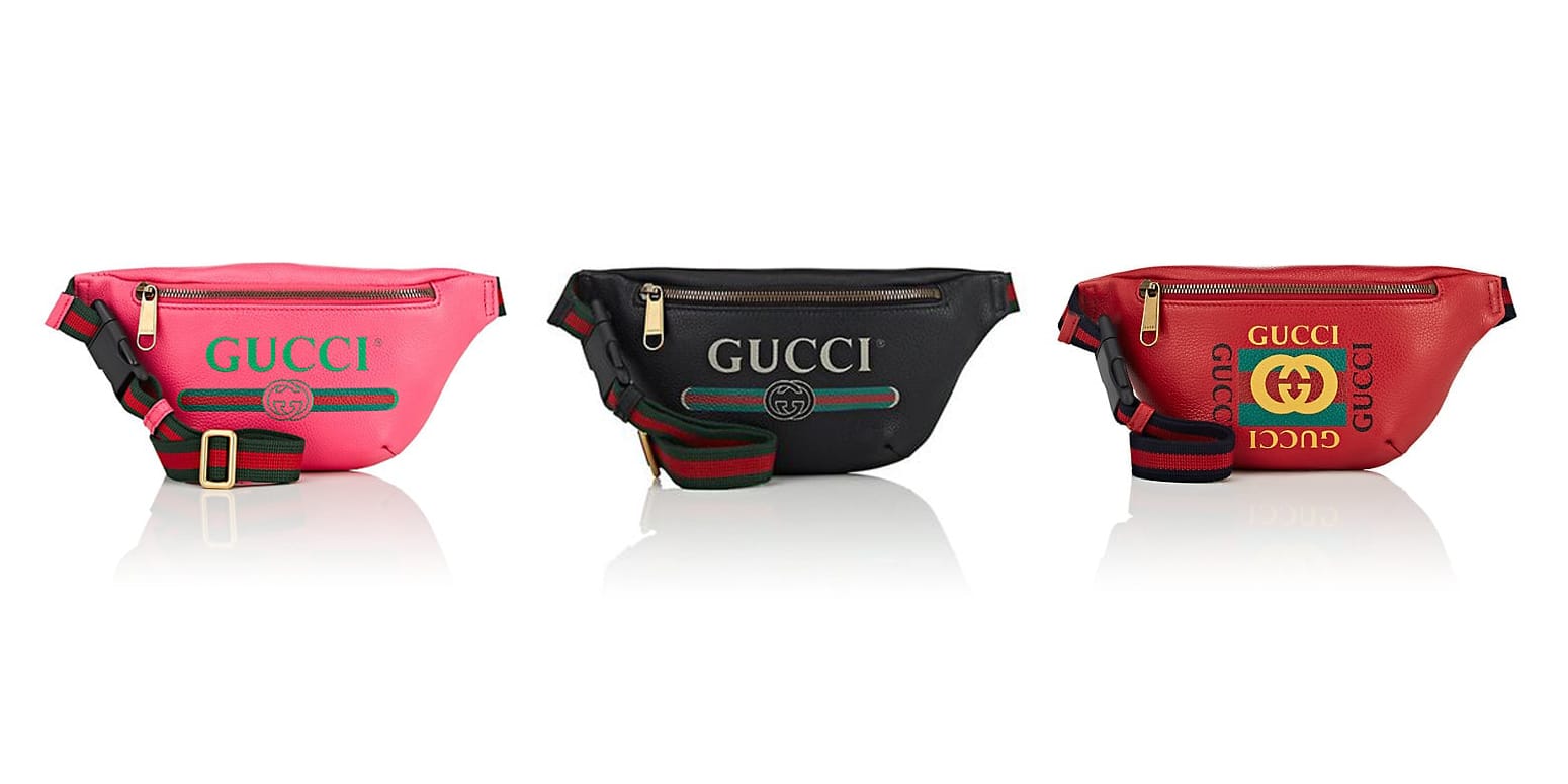 pink gucci waist bag