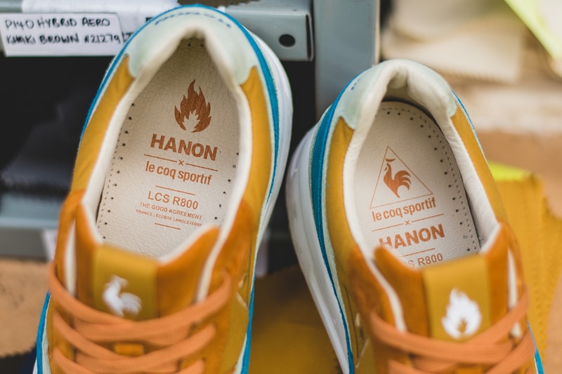 Hanon x Le Coq Sportif LCS R800 Sneaker Collab Collaboration "The Good Agreement" Bon Accord C. F. Stead Halley Stevensons Suede Sneakers Kicks Trainers Shoes Available Buy Cop Purchase Now