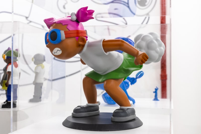 hebru brantley nevermore pop up nyc vinyl art collectible sculptures artworks paintings prints