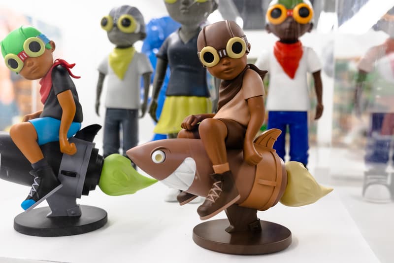 hebru brantley nevermore pop up nyc vinyl art collectible sculptures artworks paintings prints
