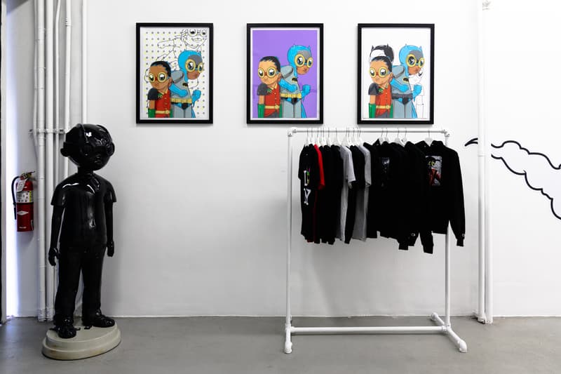 hebru brantley nevermore pop up nyc vinyl art collectible sculptures artworks paintings prints