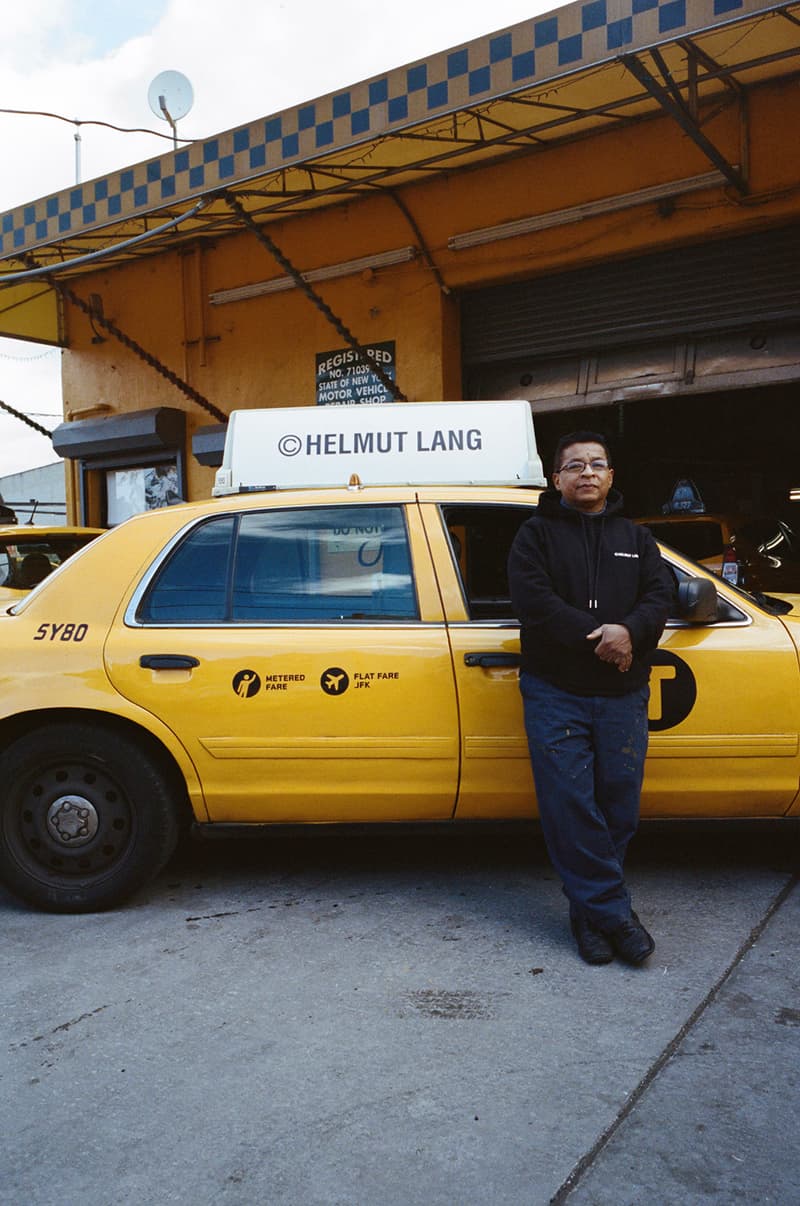 Helmut Lang Global Taxi Initiative campaign advertisement drivers limited edition 1998 yellow cab photographers hoodie tee shirt long short sleeve HONG KONG ALEXANDRA LEESE @ALEXLEESE  LONDON TOM EMMERSON @TOM.EMMERSON  NEW YORK ALEX LEE @ALEXLEENYC  PARIS PATRICK WELDE @PATRICKWELDE  TOKYO KENTA NAKAMURA @HANAHANAMEGANE17 reference homage may 30 2018 pre order