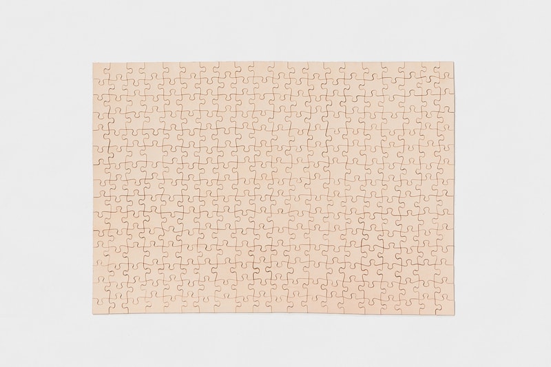 Hender Scheme "Flat" Leather Jigsaw Puzzles Veggie Tanned Natural