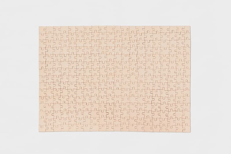 Hender Scheme "Flat" Leather Jigsaw Puzzles Veggie Tanned Natural