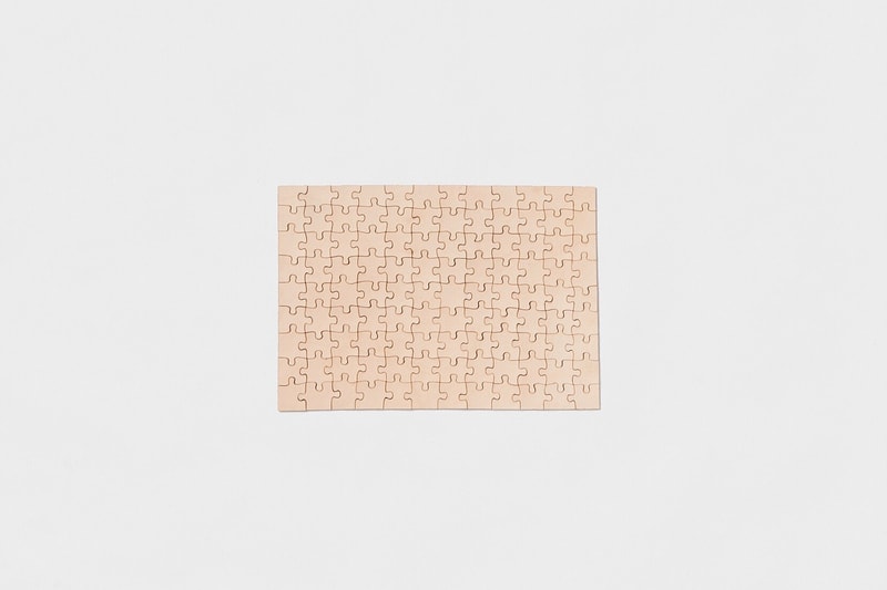 Hender Scheme "Flat" Leather Jigsaw Puzzles Veggie Tanned Natural