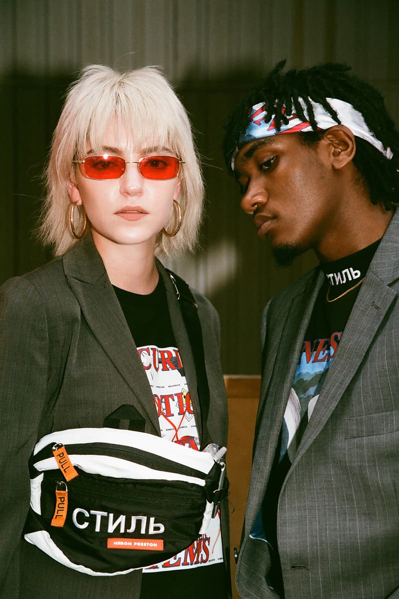 Heron Preston "AIRBORNE" HBX Lookbook Capsule Collection Editorials Shoot