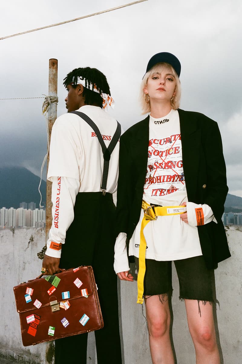 Heron Preston "AIRBORNE" HBX Lookbook Capsule Collection Editorials Shoot