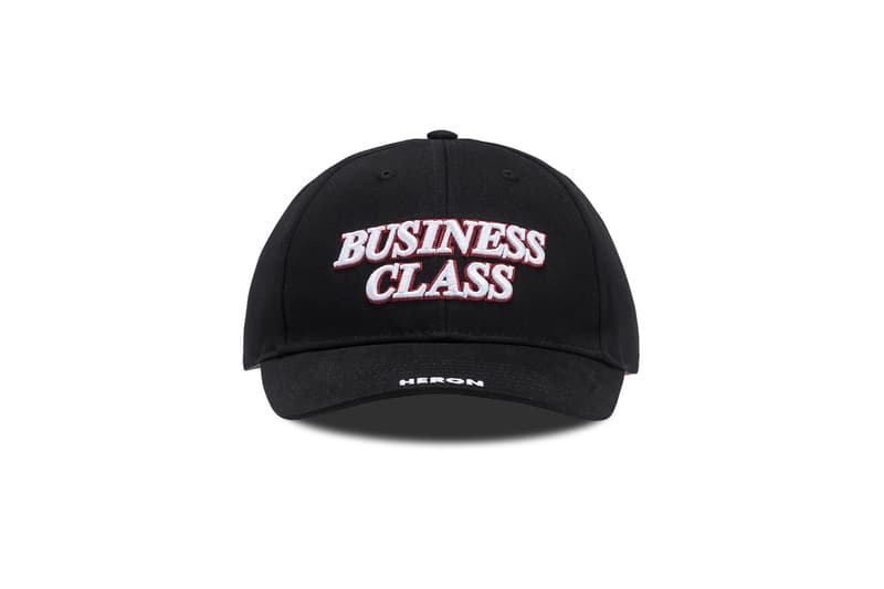 Heron Preston "Business Class" Capsule Collection HBX Clothing Available In-Store May 4 Online May 9 T-shirts Socks Longsleeves Caps AIRBORNE Release Information Details Pop-Up