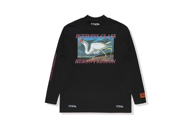 Heron Preston "Business Class" Capsule Collection HBX Clothing Available In-Store May 4 Online May 9 T-shirts Socks Longsleeves Caps AIRBORNE Release Information Details Pop-Up