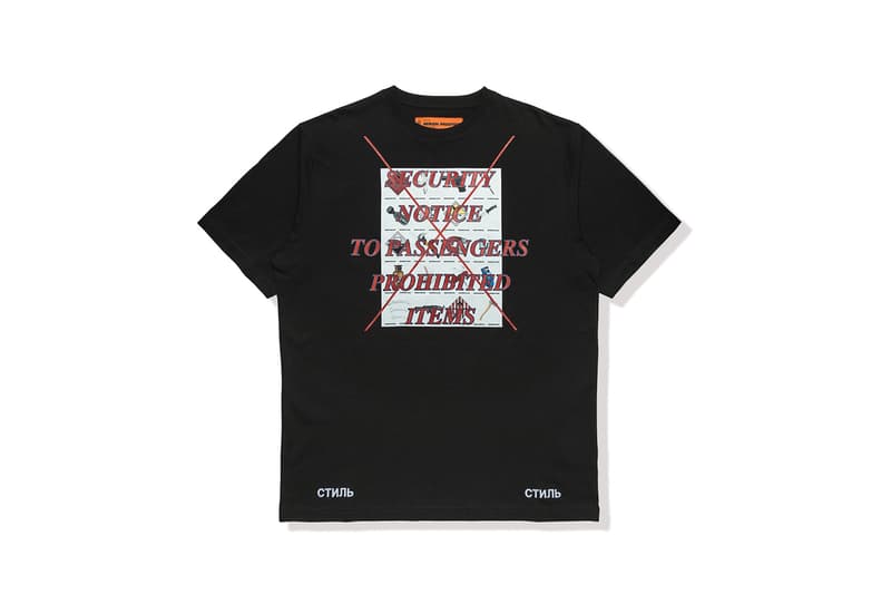 Heron Preston "Business Class" Capsule Collection HBX Clothing Available In-Store May 4 Online May 9 T-shirts Socks Longsleeves Caps AIRBORNE Release Information Details Pop-Up