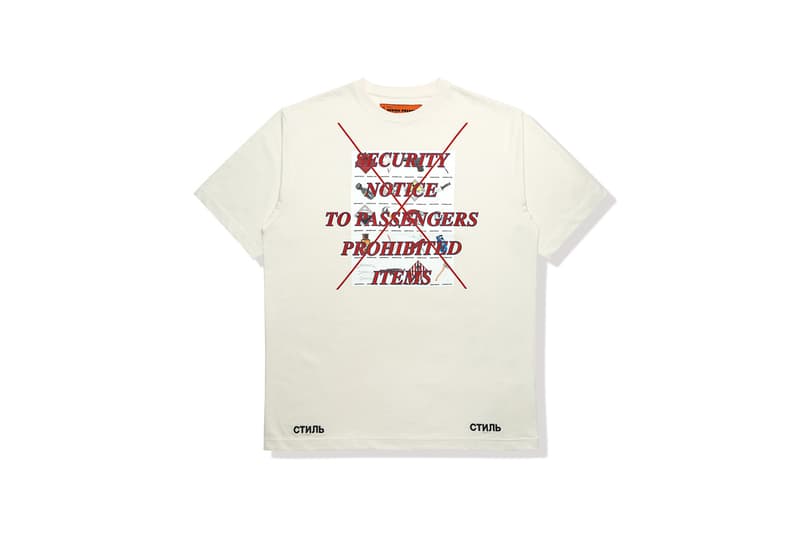 Heron Preston "Business Class" Capsule Collection HBX Clothing Available In-Store May 4 Online May 9 T-shirts Socks Longsleeves Caps AIRBORNE Release Information Details Pop-Up