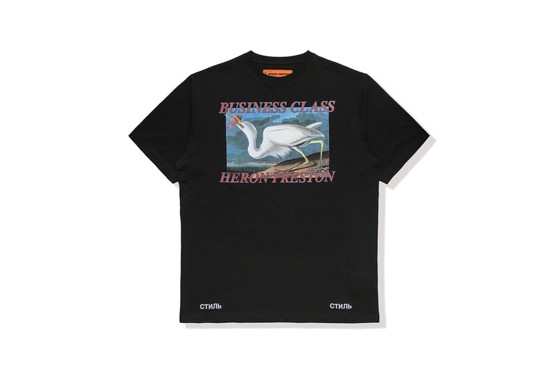 Heron Preston "Business Class" Capsule Collection HBX Clothing Available In-Store May 4 Online May 9 T-shirts Socks Longsleeves Caps AIRBORNE Release Information Details Pop-Up