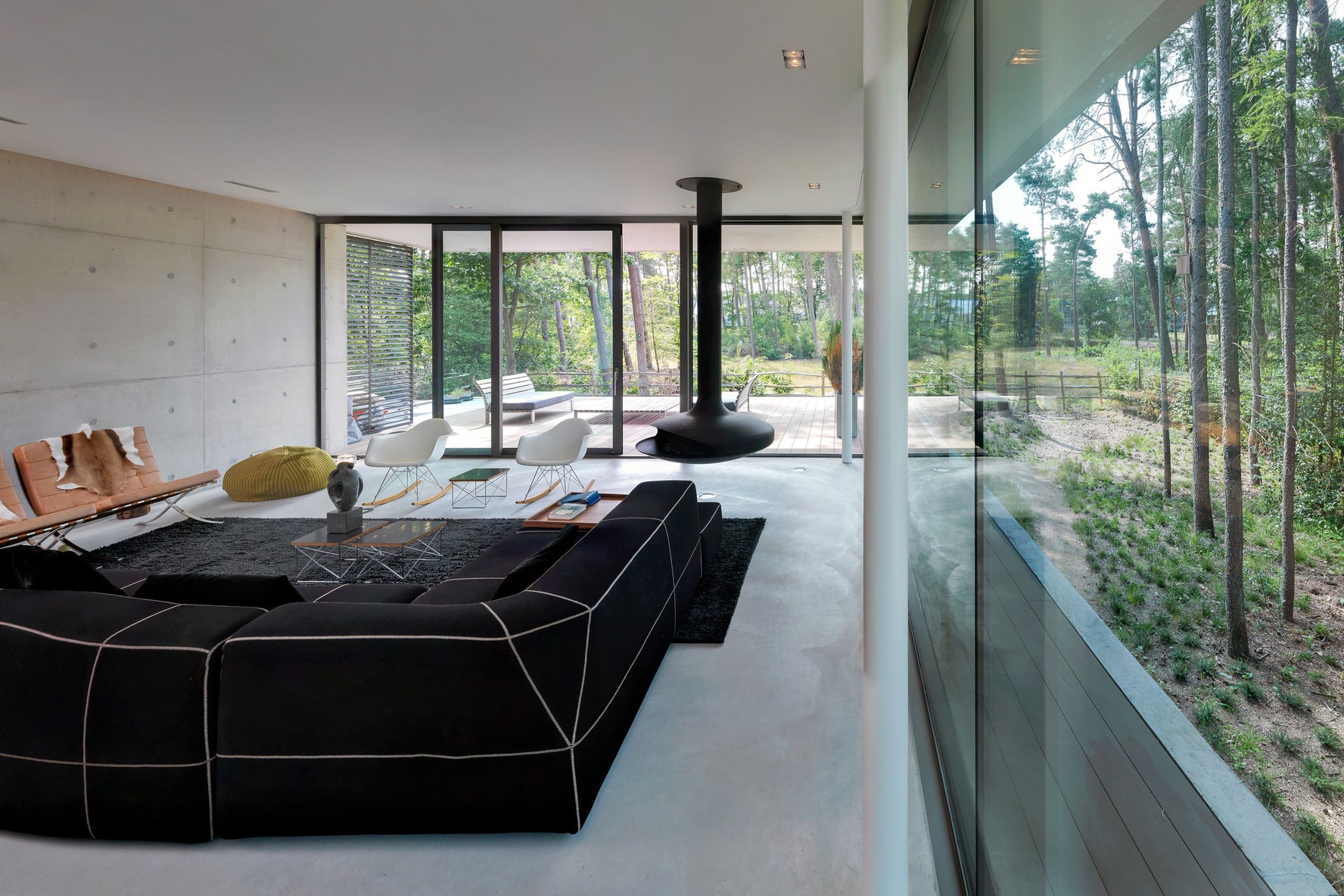House Zeist Bedaux de Brouwer Architects The Netherlands Home House Houses Modern Interior Exterior Trees Woodland Forest Nature
