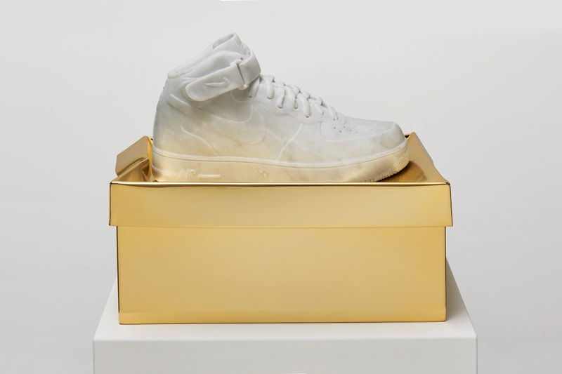 Ioaiao Gold Marble Nostalgia Collection nike sneakers and shoe box