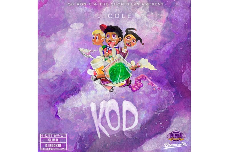 J. Cole K.O.D. OG Ron C Chopped Not Slopped Treatment