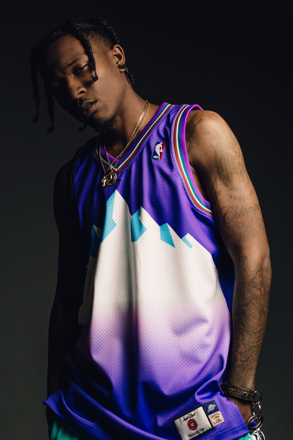 Just Don Mitchell and Ness The No Name Collection Feature Las Vegas LV Editorial Lookbook Jerseys Shorts NBA