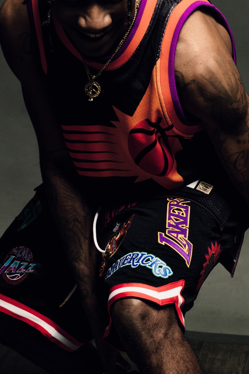 Just Don Mitchell and Ness The No Name Collection Feature Las Vegas LV Editorial Lookbook Jerseys Shorts NBA