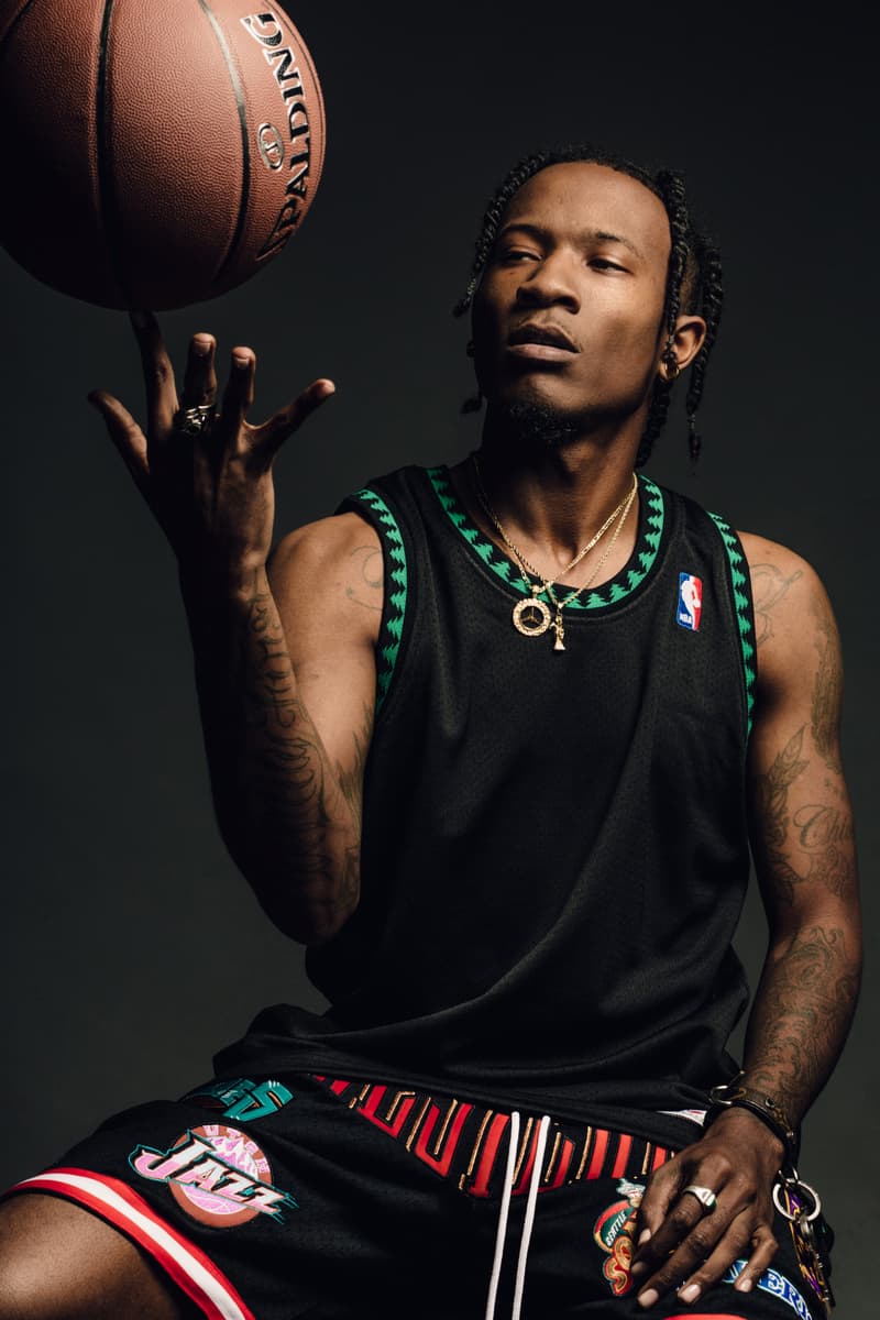 Just Don Mitchell and Ness The No Name Collection Feature Las Vegas LV Editorial Lookbook Jerseys Shorts NBA