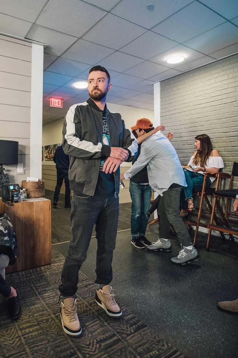 Justin Timberlake Air Jordan 3 Air Higher Beige Brown Cement Sneakers Basketball AJ3 JT Man of the Woods Tour Jumpman