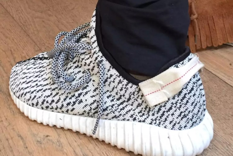 Kanye West Shows off Original adidas YEEZY BOOST 350 Sample