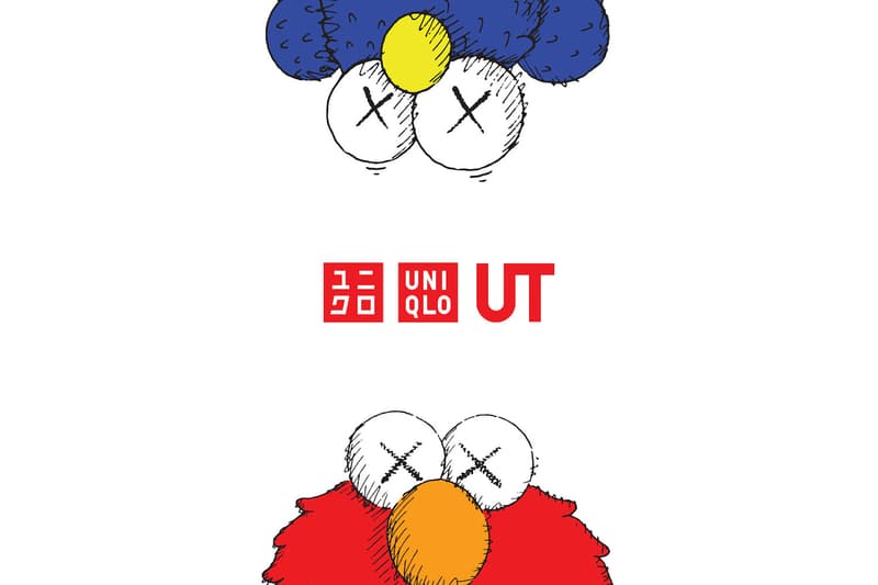 KAWS sesame street uniqlo collection elmo