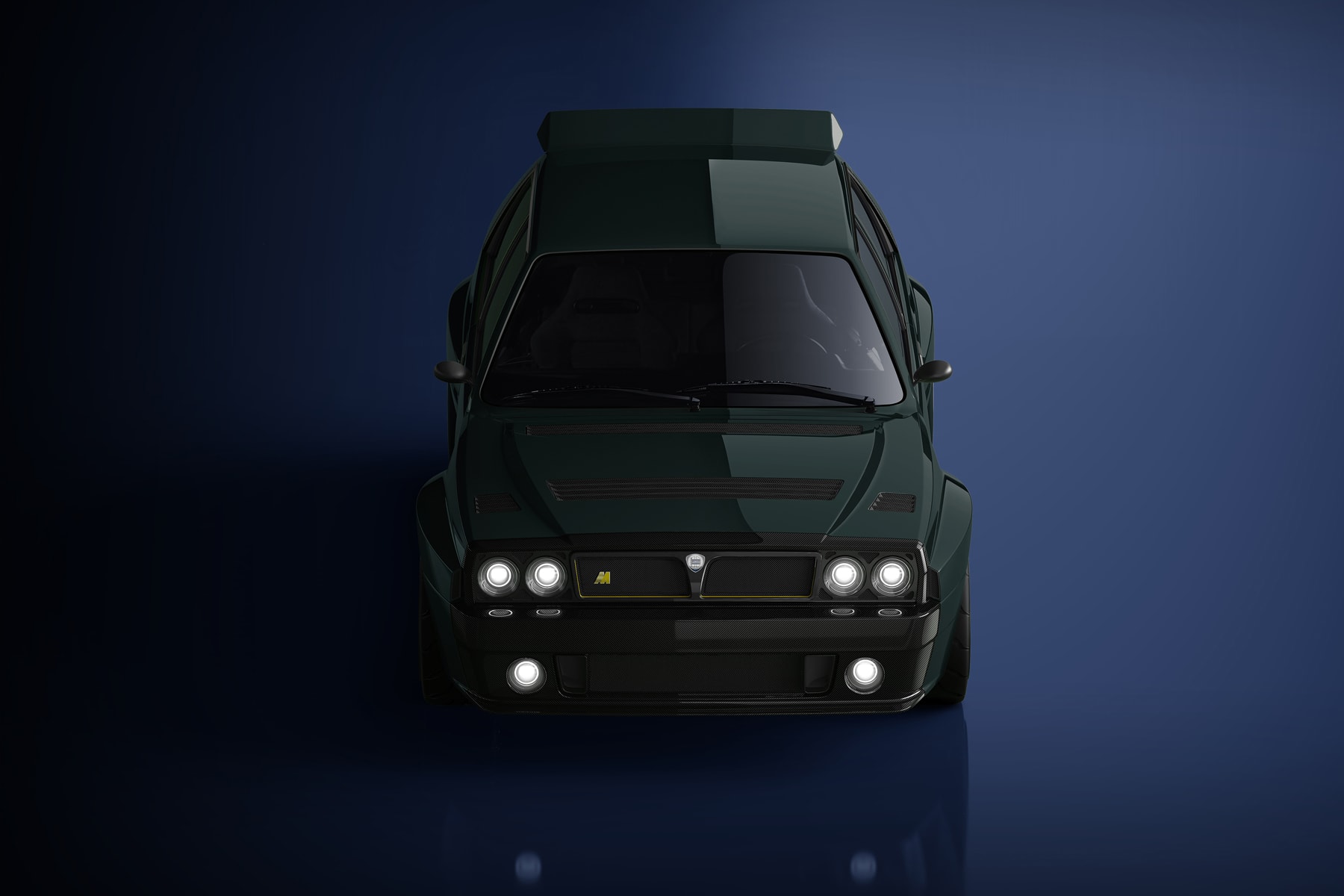 Lancia Delta HF Integrale Automobili Amos Restomod Dark Green